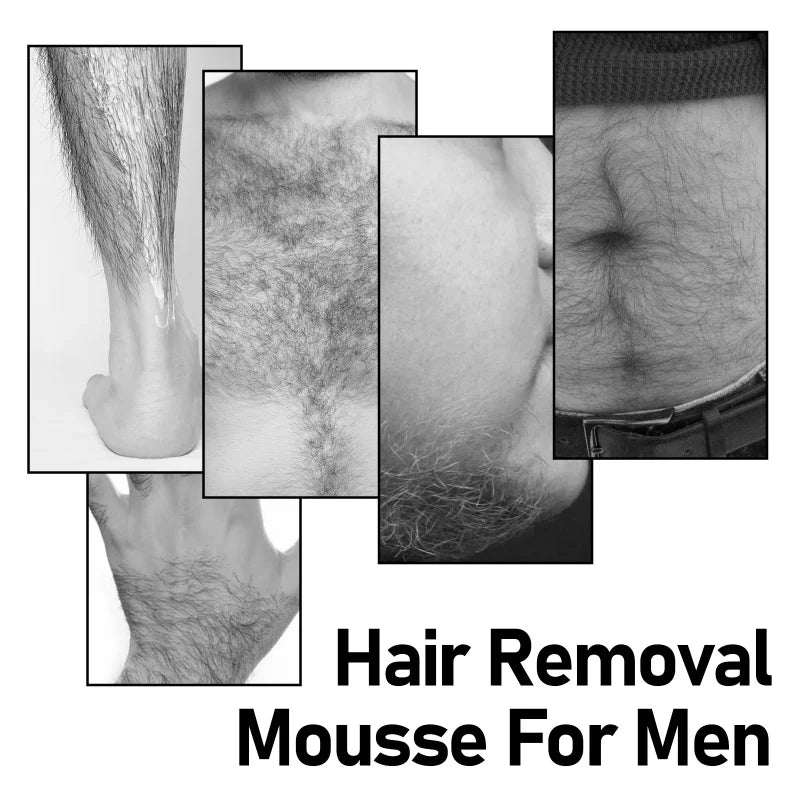 Painless Hair Removal Mousse for Men – Smooth Skin in Minutes