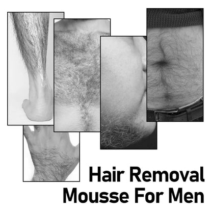 Painless Hair Removal Mousse for Men – Smooth Skin in Minutes